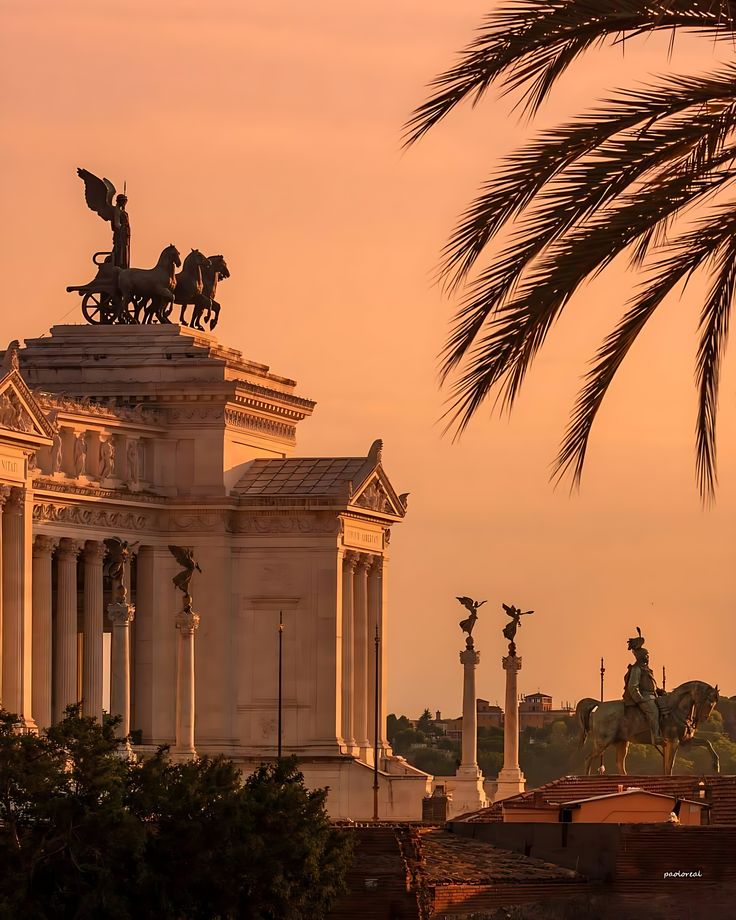 The Colosseum in Rome at golden hour — the iconic symbol of the Eternal City