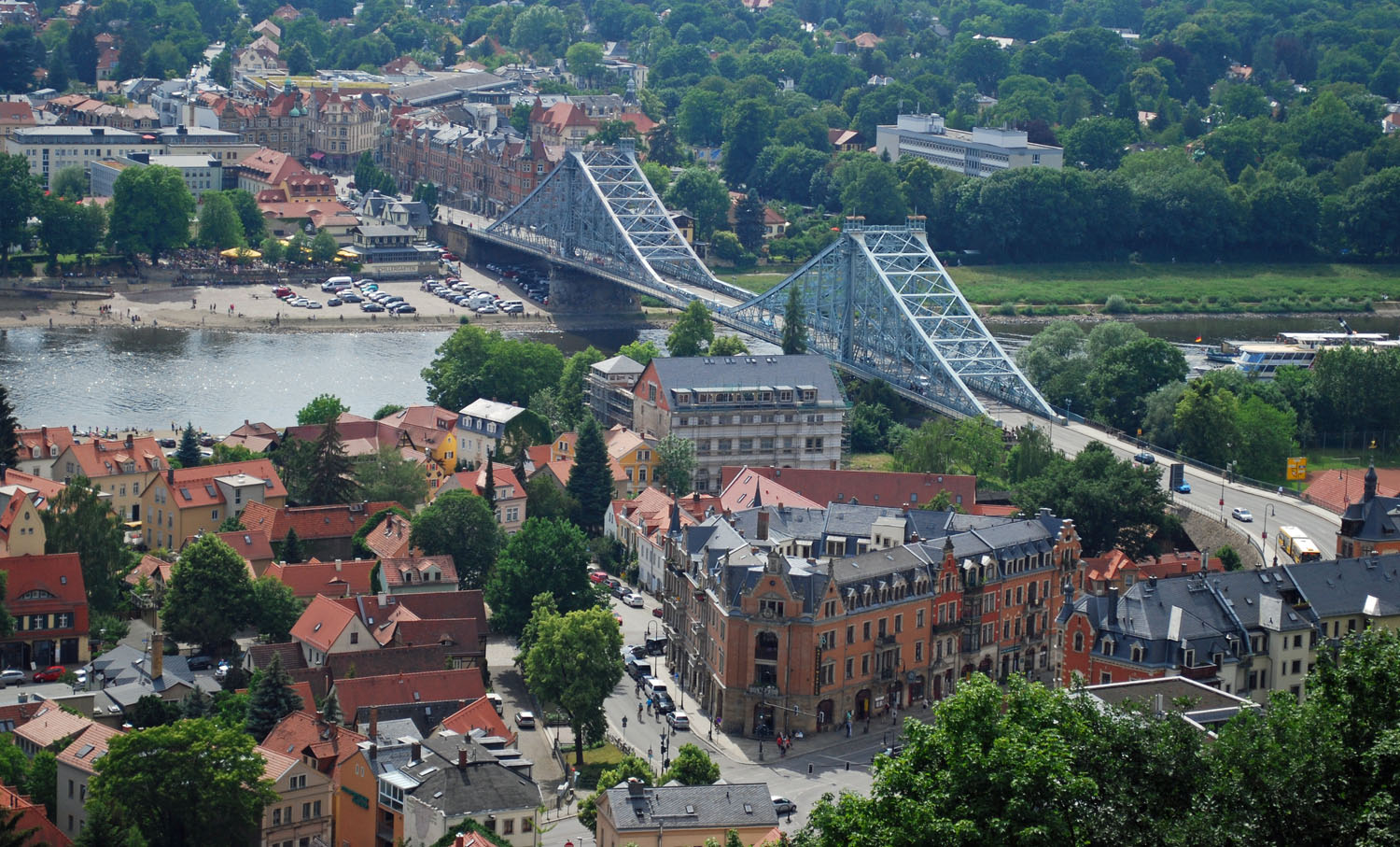 The Semperoper opera house on the Theaterplatz in Dresden: one of the world\'s great opera houses and a masterpiece of nineteenth-century architecture