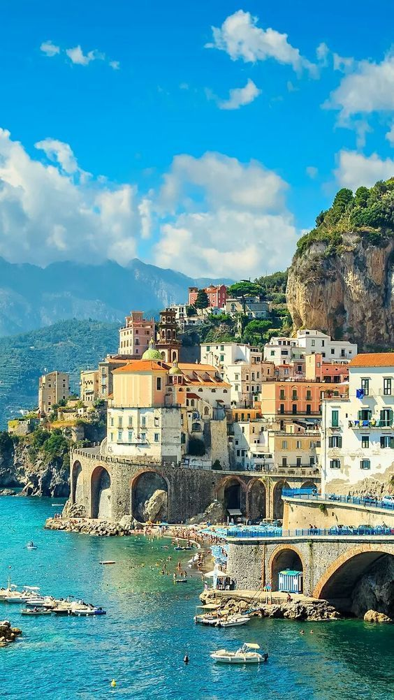 Ravello on the Amalfi Coast, the hilltop village 350 metres above the Tyrrhenian Sea