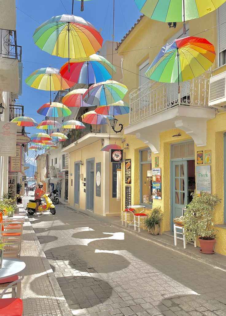 The Plaka neighbourhood in Athens: narrow streets and whitewashed houses at the foot of the Acropolis