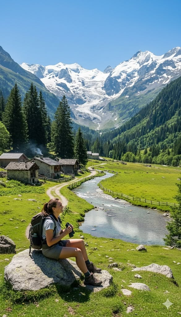 The Grossglockner and the Hohe Tauern National Park in Austria, the largest national park in the Alps