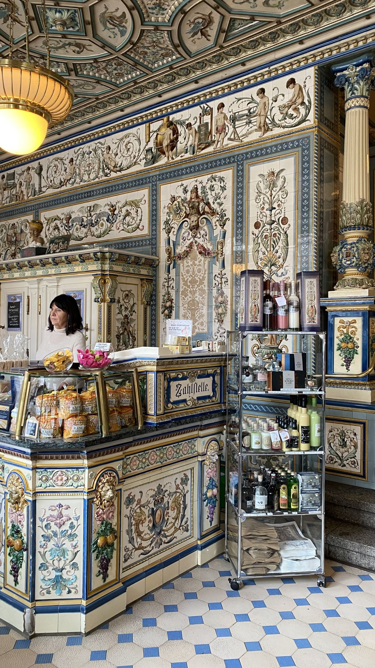 The rebuilt Frauenkirche in Dresden: the Lutheran church of Our Lady, reconstructed stone by stone from rubble after its destruction in 1945