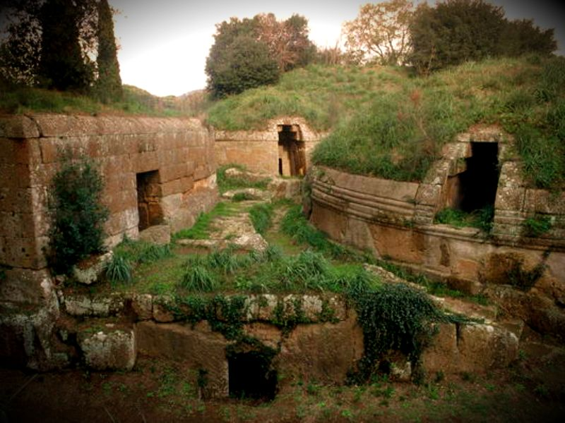 Panoramic view of the Necropoli of Porto at Fiumicino: the ancient burial ground of the community that lived and worked at Portus