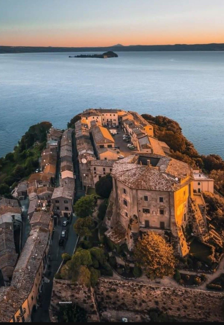 Lake Bolsena — the largest volcanic lake in Europe, in the Viterbo province of Lazio