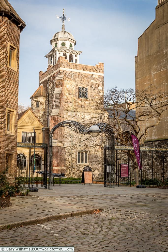 Charterhouse Square in Clerkenwell, London, above the medieval plague burial ground where 3,000 skeletons were discovered during the Crossrail excavations