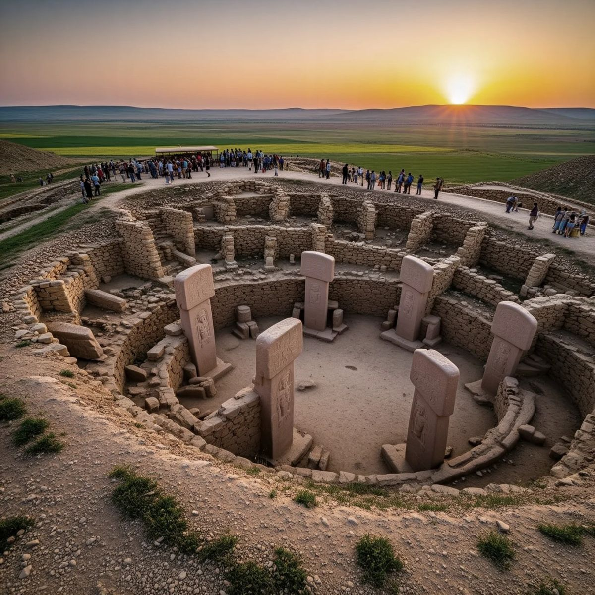 The ancient stone remains of the Tarxien Temples in Malta, built between 3600 and 2500 BC and among the oldest free-standing stone structures in the world