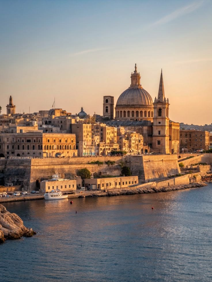 The spectacular Grand Harbour of Valletta, Malta, one of the finest natural harbours in the Mediterranean and the centrepiece of a capital city unlike any other in Europe