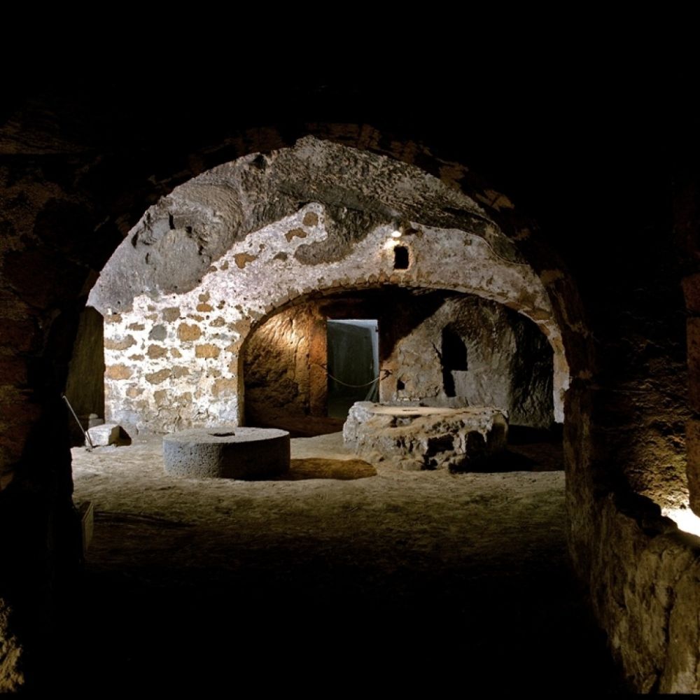 The underground pyramids of Orvieto, carved deep into the tufa rock beneath the streets of the Umbrian city