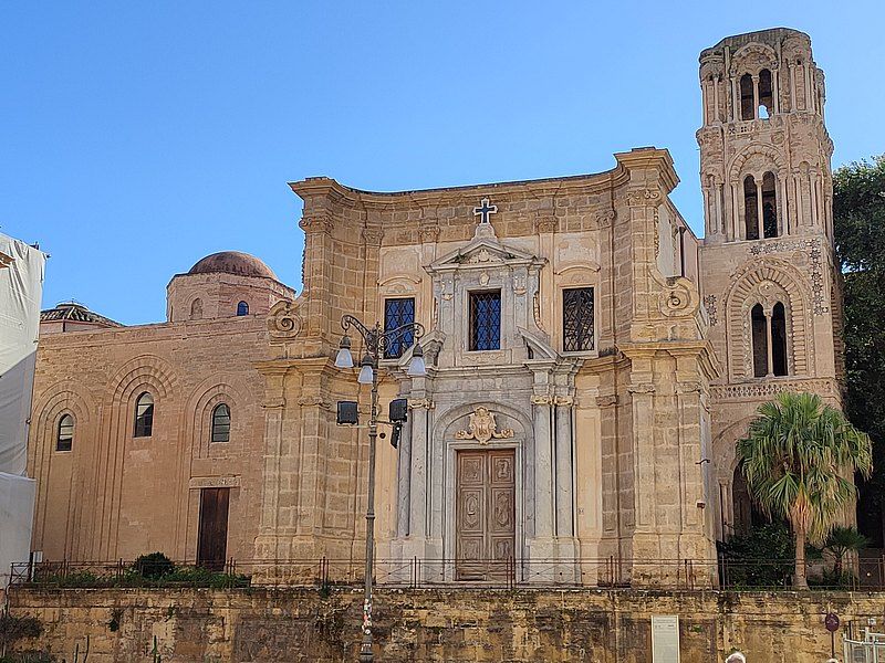 The Byzantine mosaics of the Martorana church in Palermo, one of the oldest Norman churches in the city