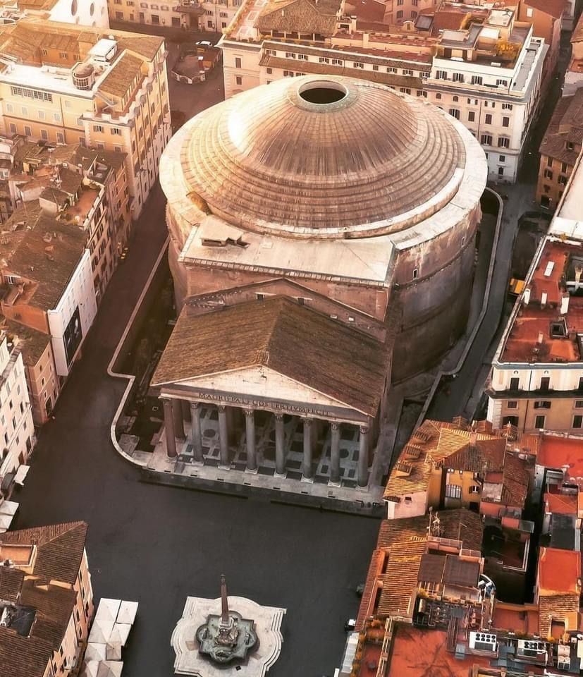 The Pantheon in Rome — the best-preserved ancient building in the world, built by Hadrian in 125 AD