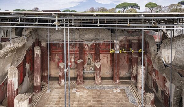 The streets of Pompeii in Regio IX, where the 2024 discoveries were made as part of the Great Pompeii Project