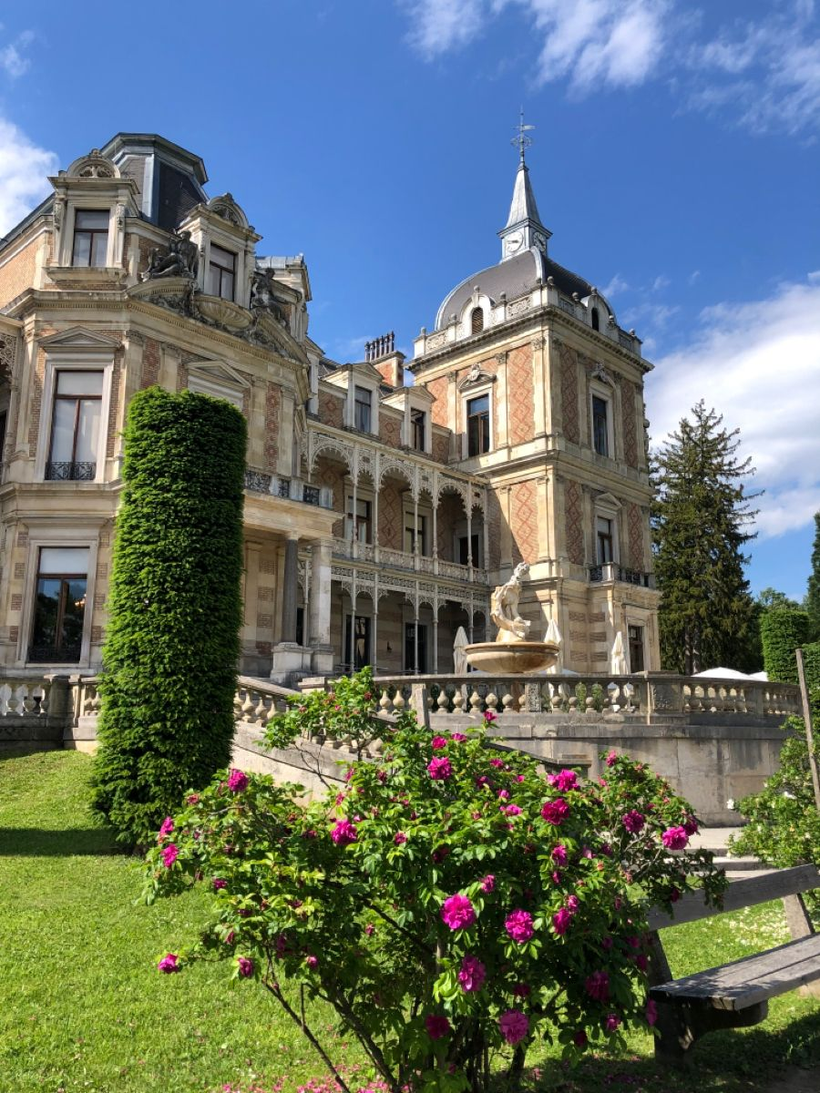 The Hermesvilla, the summer palace built for Empress Elisabeth in the Vienna Woods, featuring a gymnasium and her private apartments.