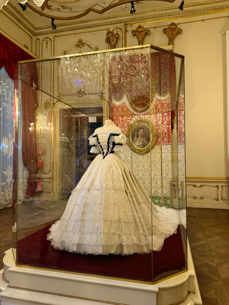 The travelling luggage set of Empress Elisabeth, on display at the Hofburg Palace, showing the scale of her wanderings.