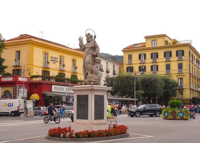 Piazza Tasso, the vibrant heart of Sorrento's historic centre, Campania, Italy