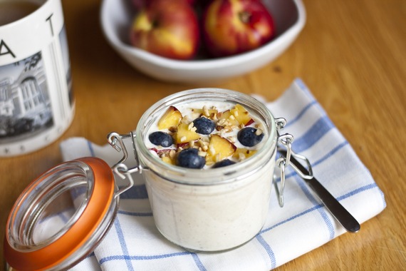 Birchermüsli: the original Swiss breakfast dish of oats, dried fruit and nuts, invented in Switzerland in 1900
