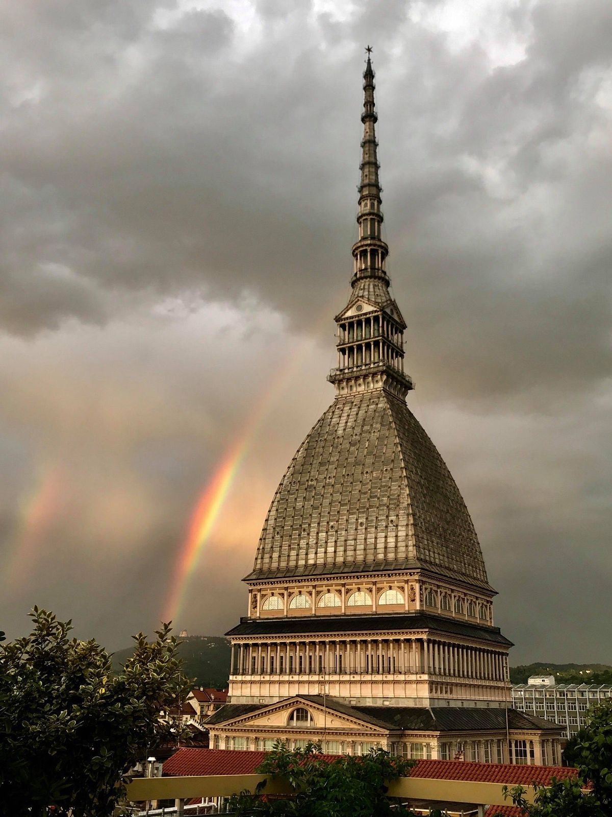 The Mole Antonelliana in Turin, originally designed as a synagogue and now housing the Museo Nazionale del Cinema