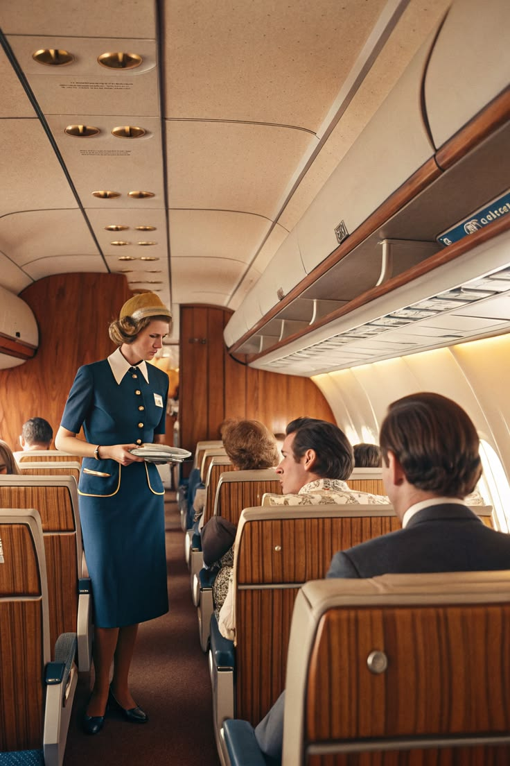 Airplane cabin interior: where the right preparation makes a long flight significantly more comfortable