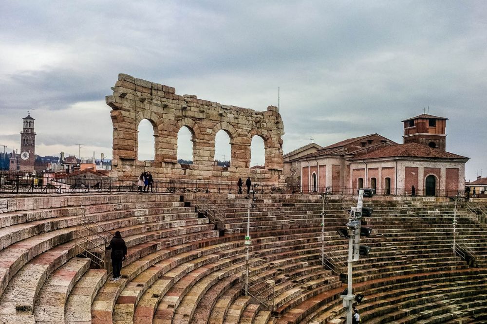 The Arena di Verona, the magnificent Roman amphitheatre at the heart of the city, one of the best preserved in the world