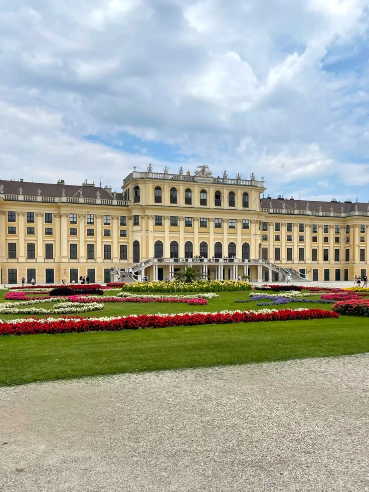 Schönbrunn Palace in Vienna at golden hour, the summer residence of the Habsburgs and one of the supreme achievements of European baroque architecture