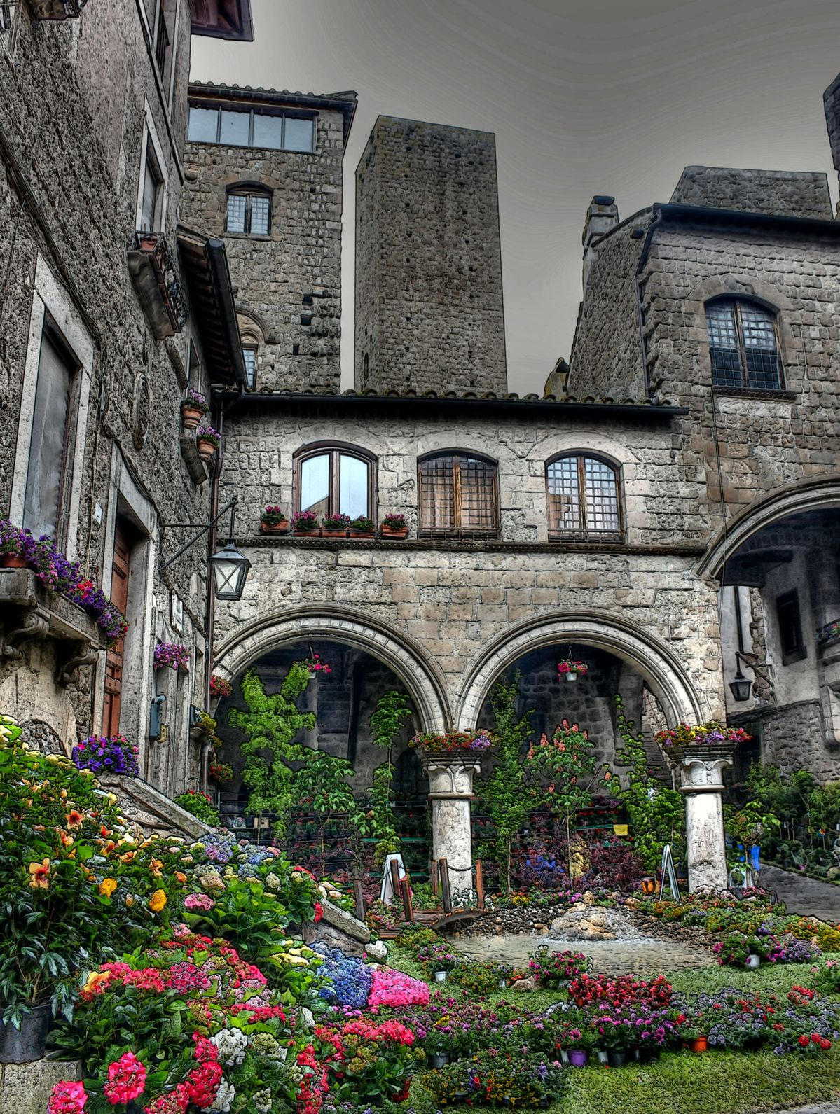 The San Pellegrino medieval quarter of Viterbo — the best-preserved medieval neighbourhood in Lazio